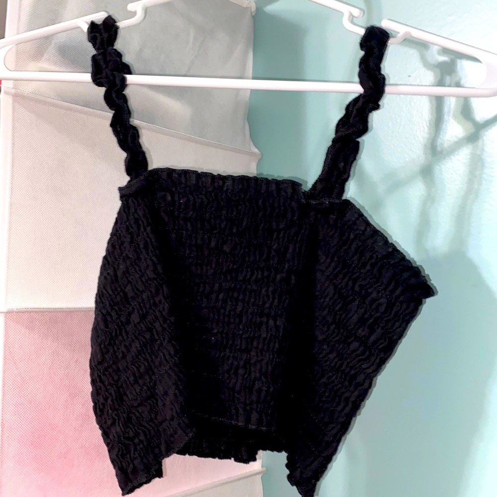 Black crop top